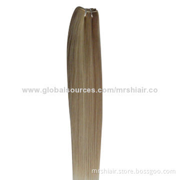 20-inch Piano Color, Silk Straight, Human Remy/Hair Weave